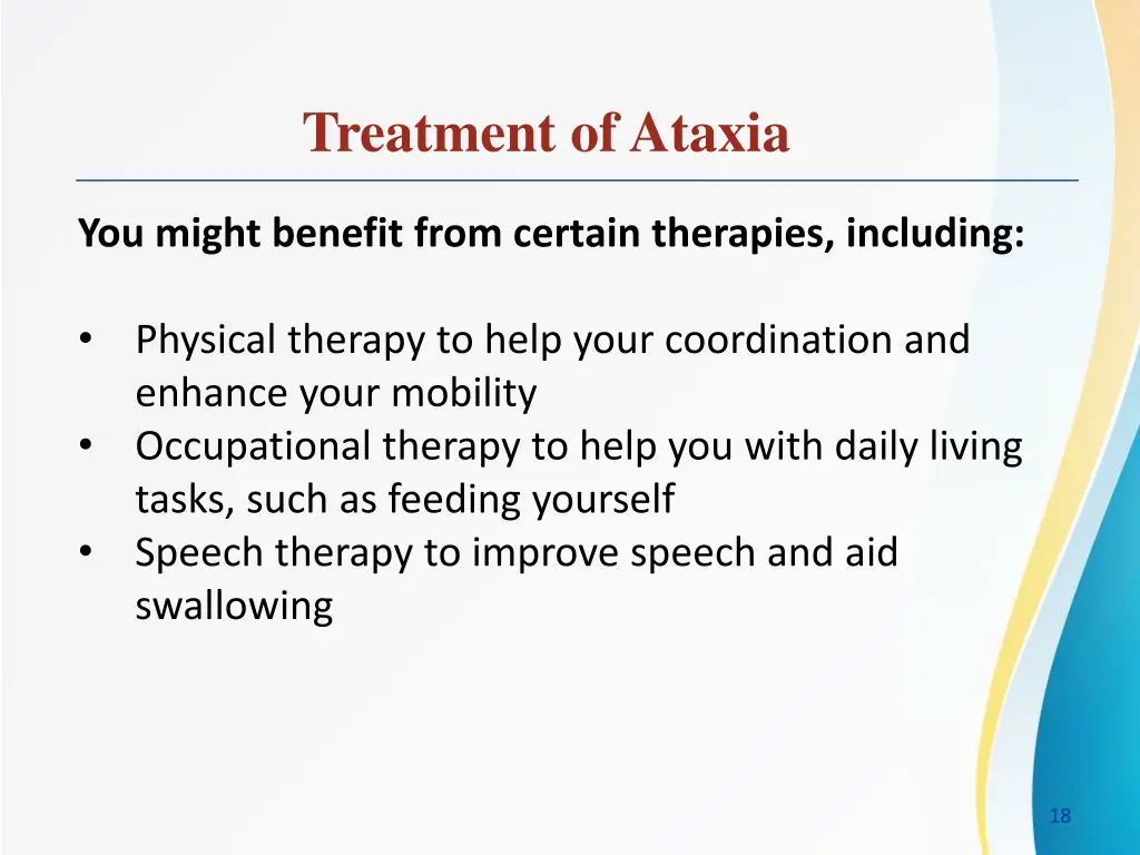 treatment of ataxia 2
