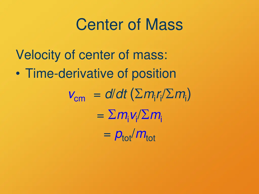 center of mass 2