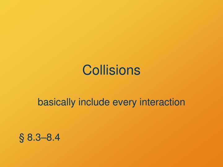 collisions