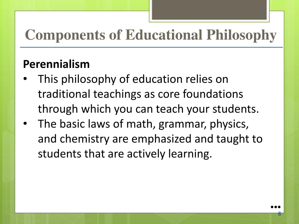 components of educational philosophy 2
