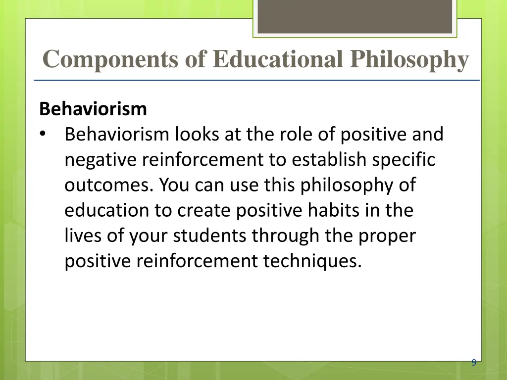 components of educational philosophy 3