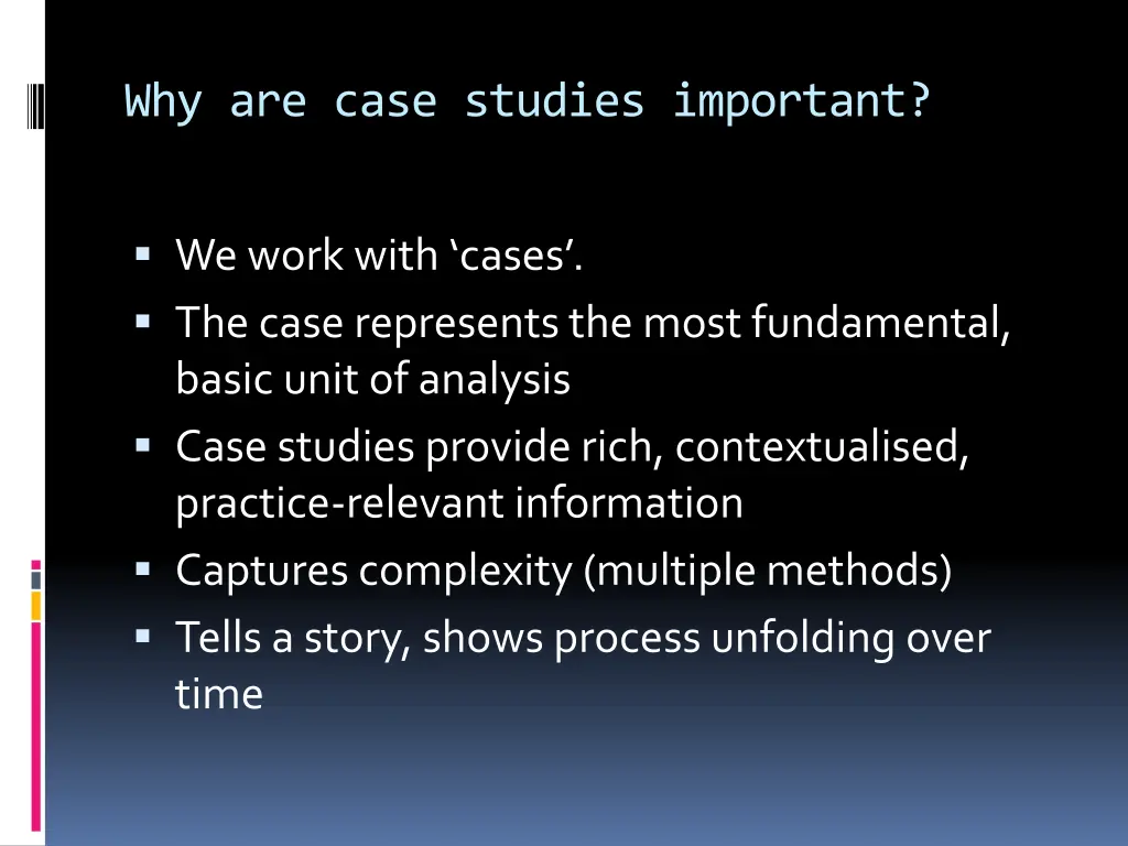 why are case studies important