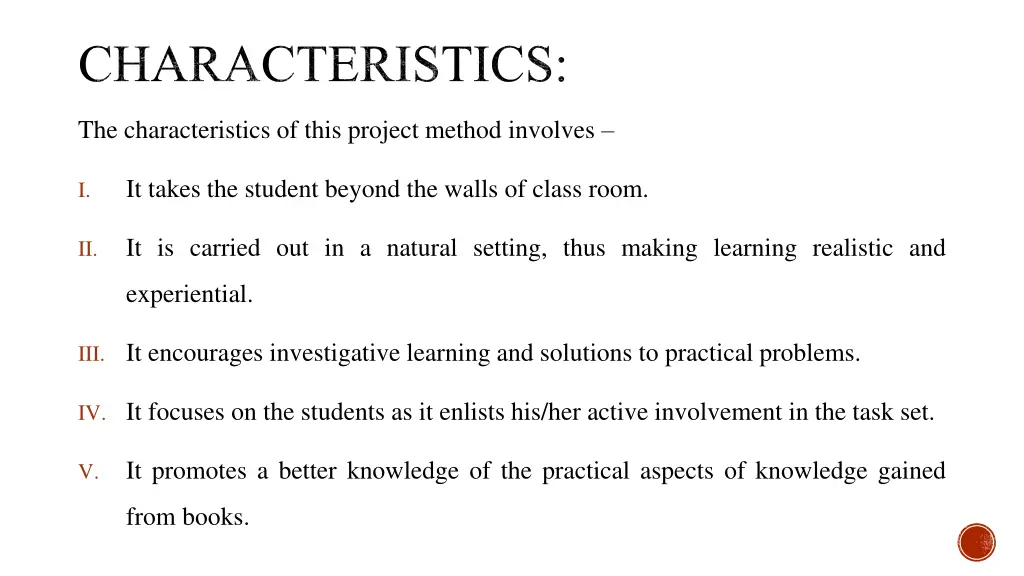 characteristics
