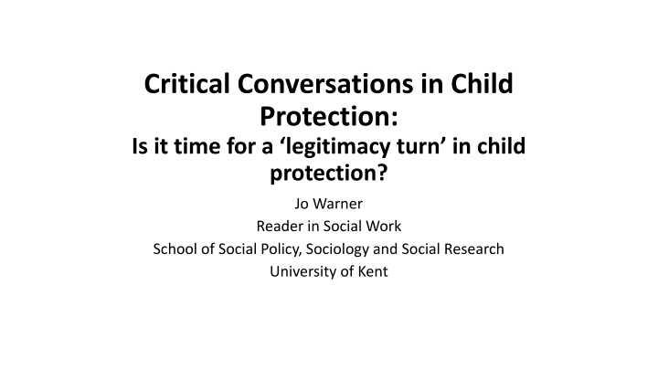 critical conversations in child protection