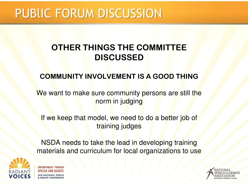 public forum discussion 11