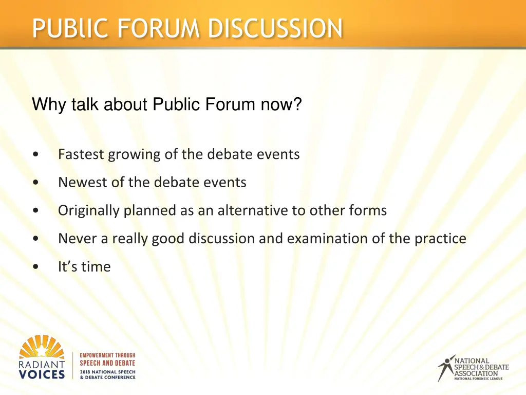 public forum discussion