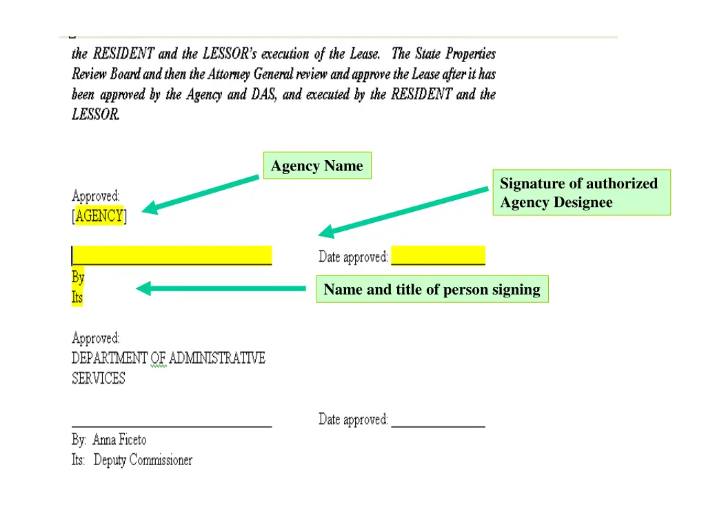agency name