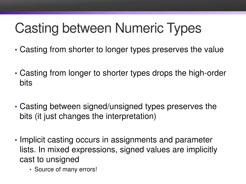 casting between numeric types