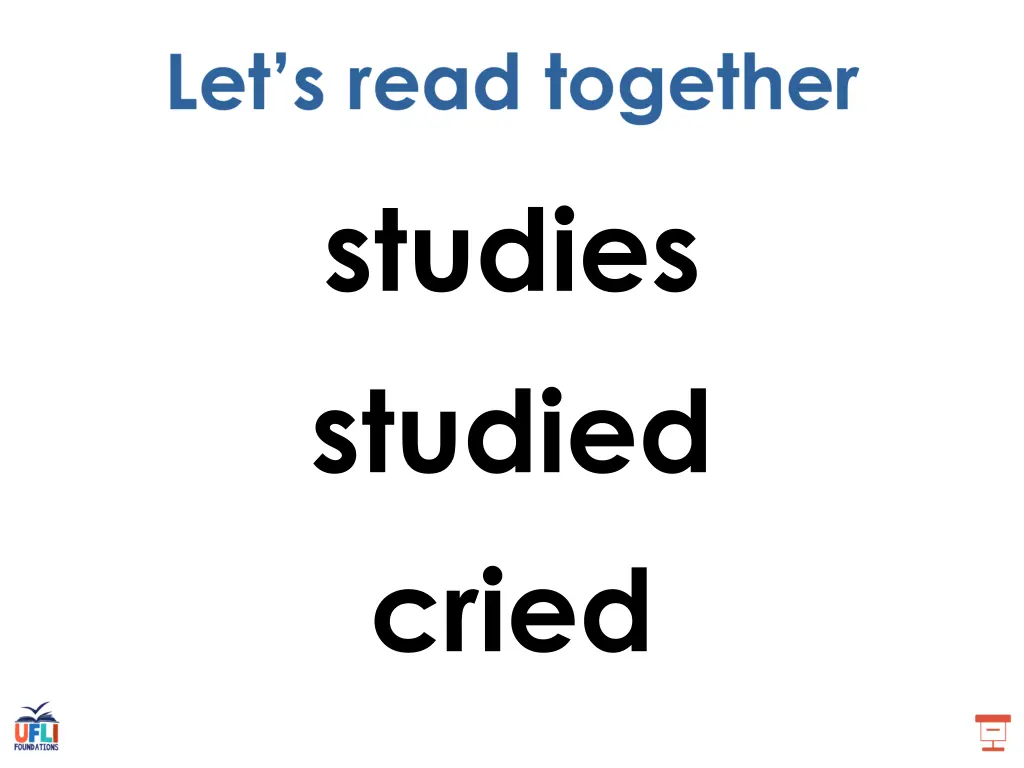 studies studied cried