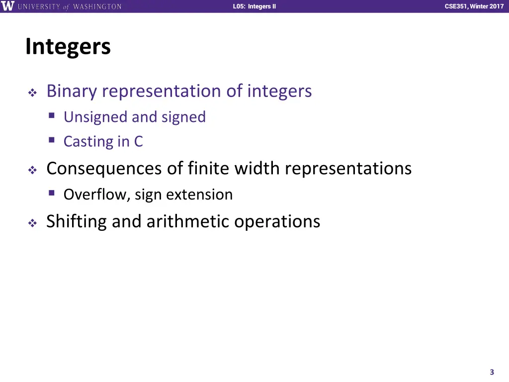 l01 intro combinational logic l05 integers ii 2