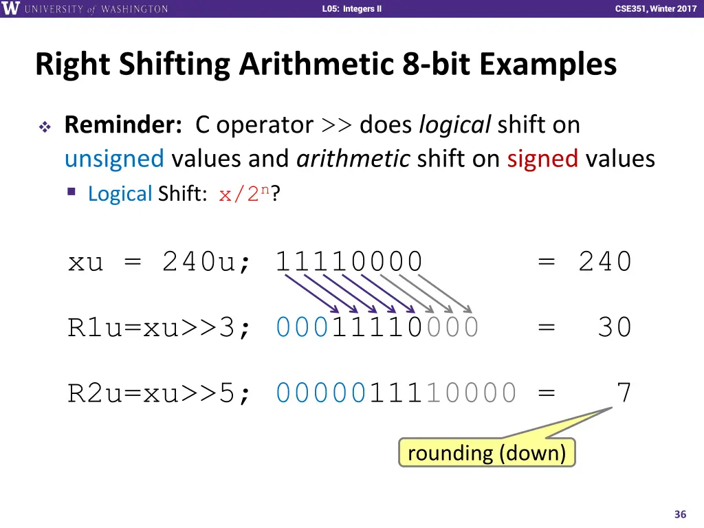 l01 intro combinational logic l05 integers ii 35