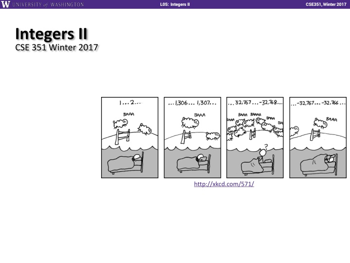 l01 intro combinational logic l05 integers ii