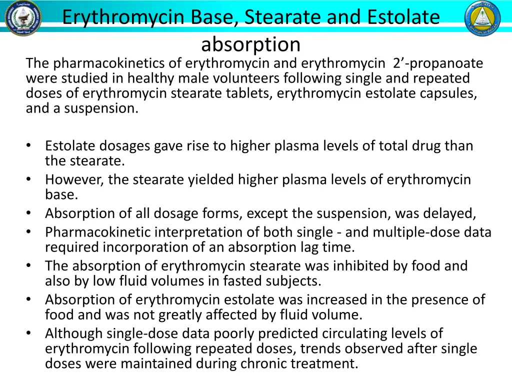 erythromycin base stearate and estolate
