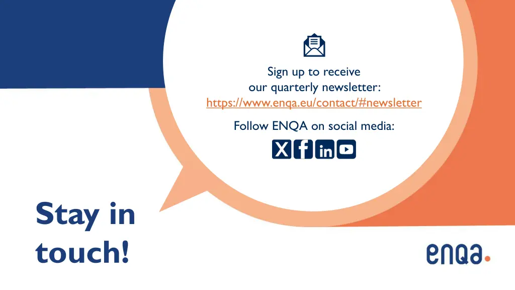 sign up to receive our quarterly newsletter https