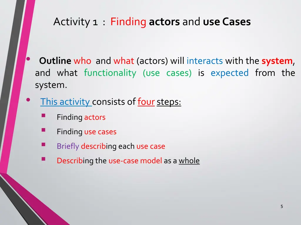 activity 1 finding actors and use cases
