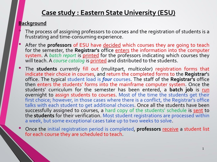 case study eastern state university esu