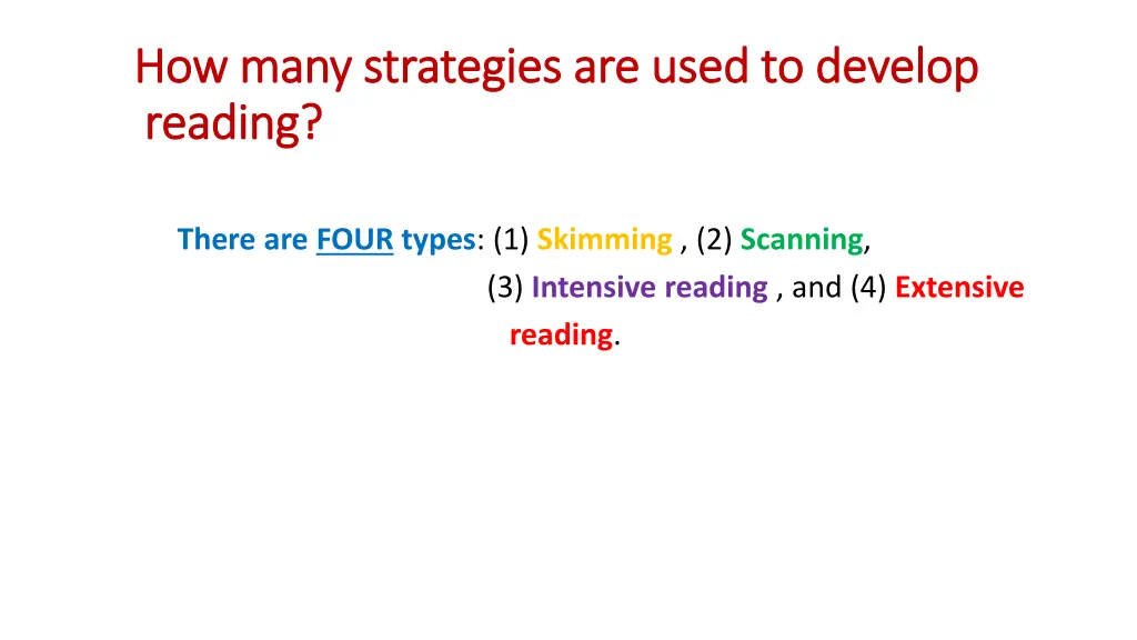 how many strategies are used to develop how many