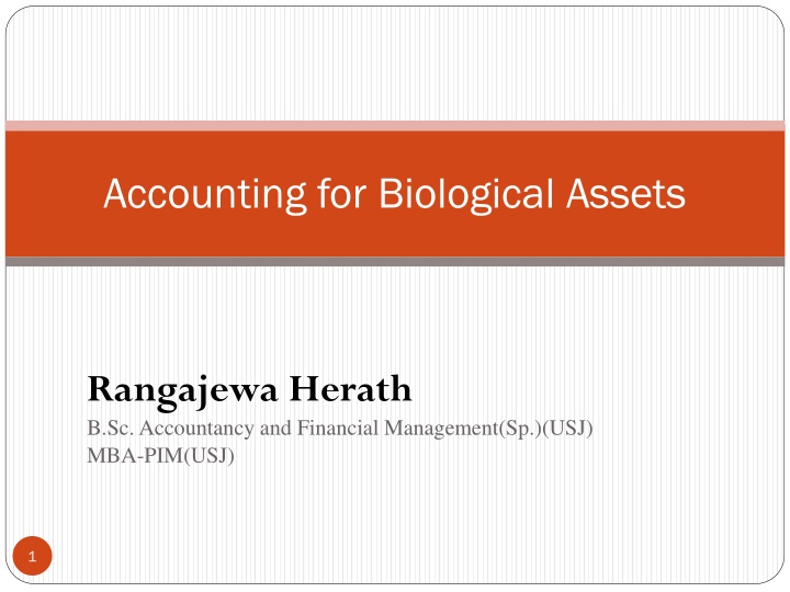 accounting for biological assets