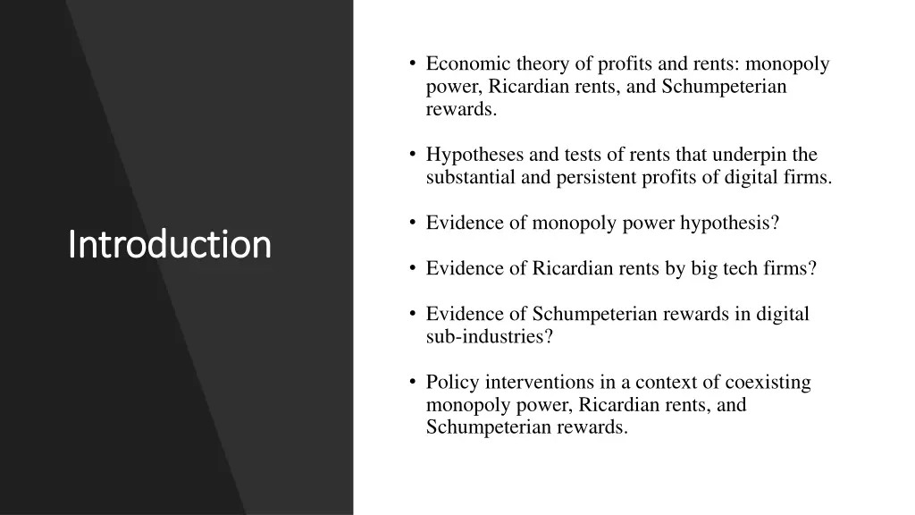 economic theory of profits and rents monopoly
