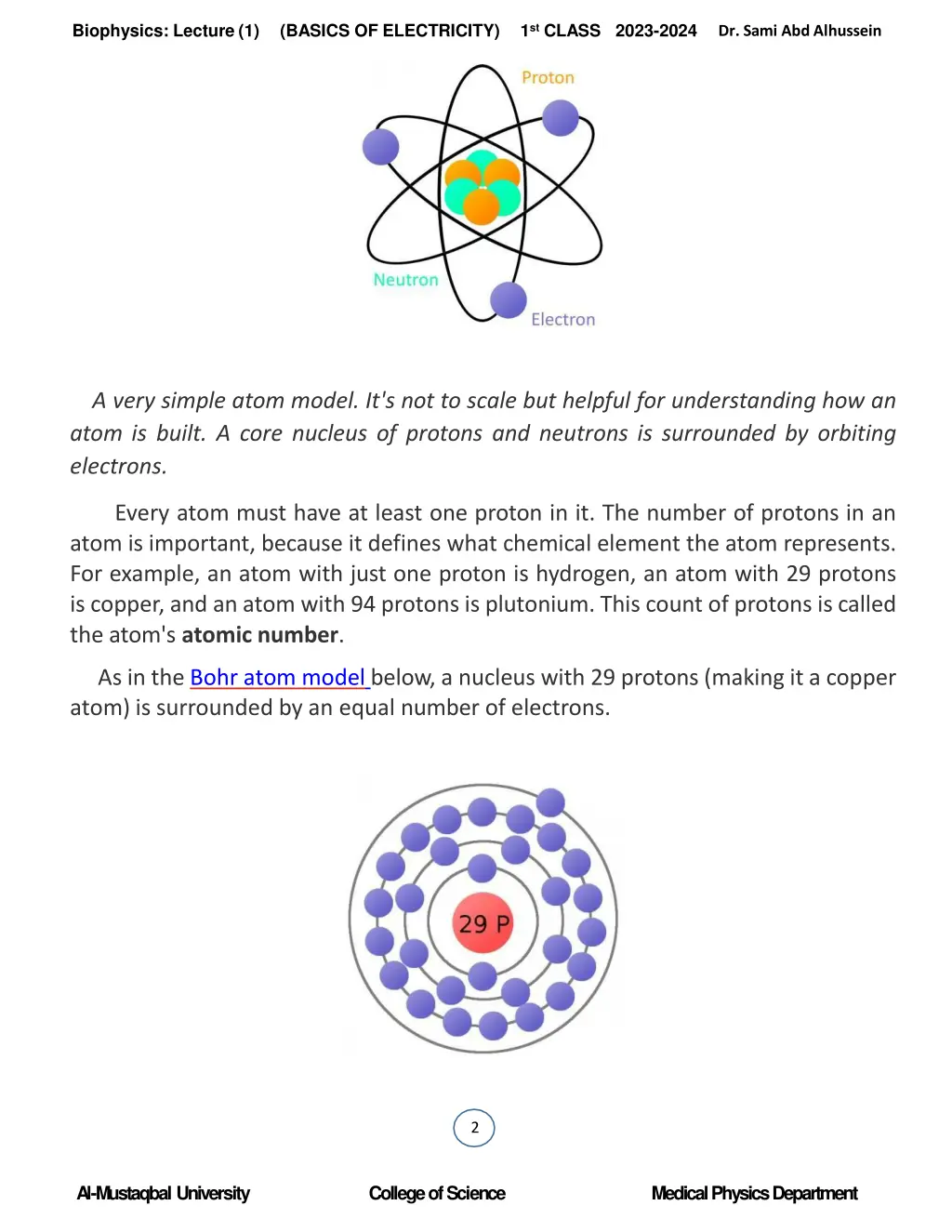 biophysics lecture 1