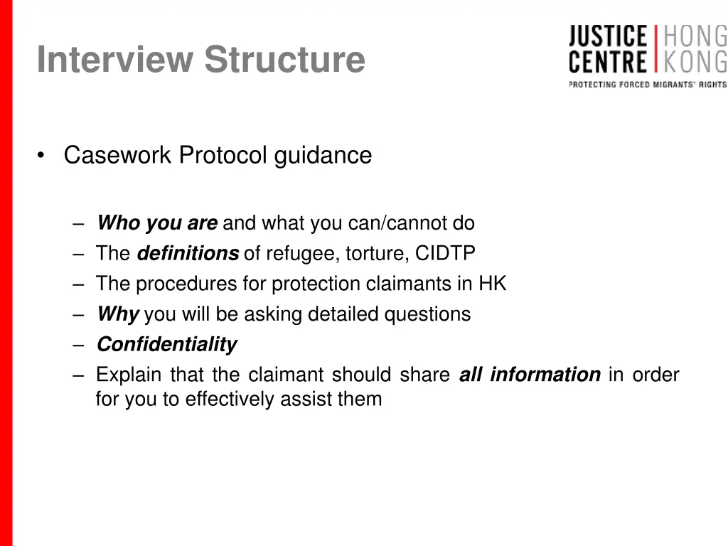 interview structure