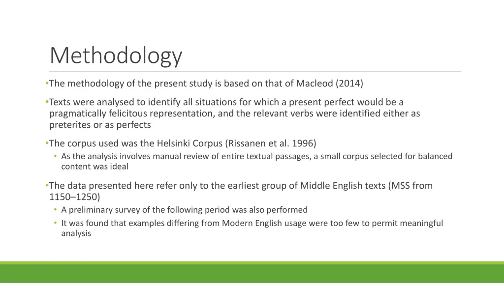 methodology
