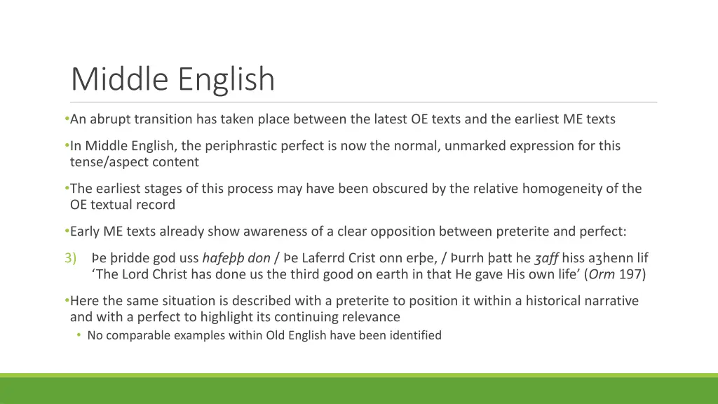 middle english