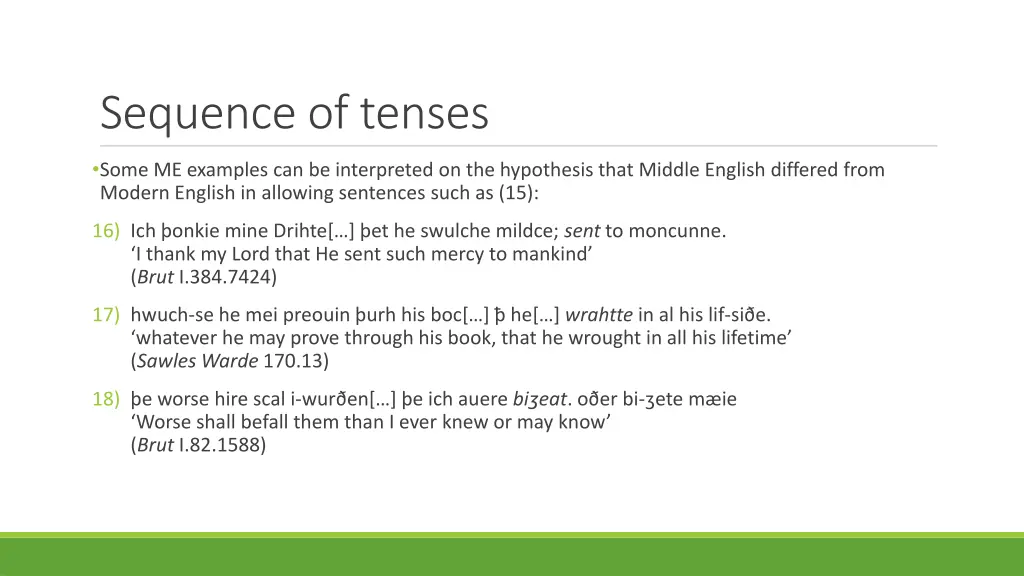 sequence of tenses 2