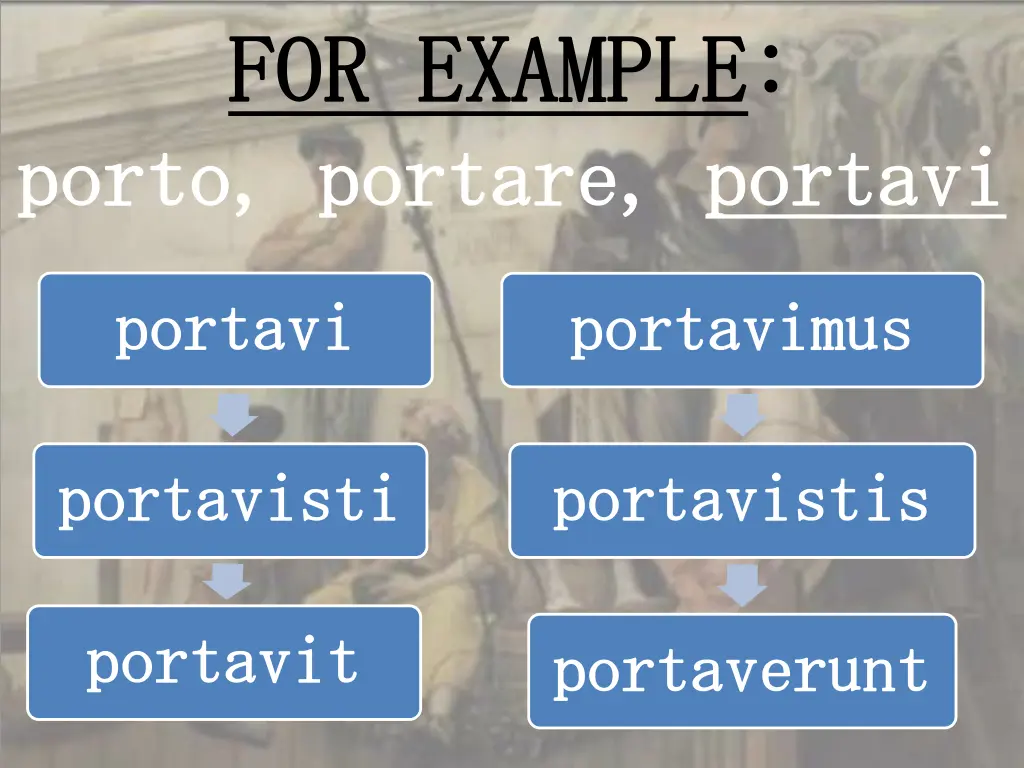 for example for example p porto portare orto