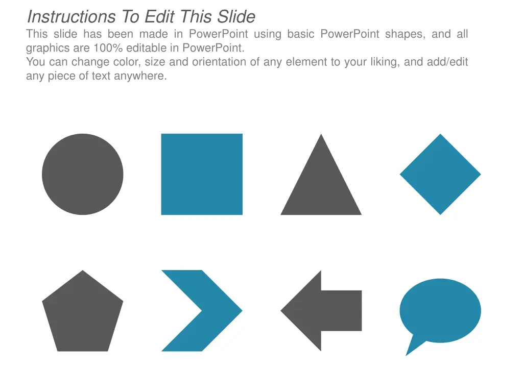 instructions to edit this slide this slide