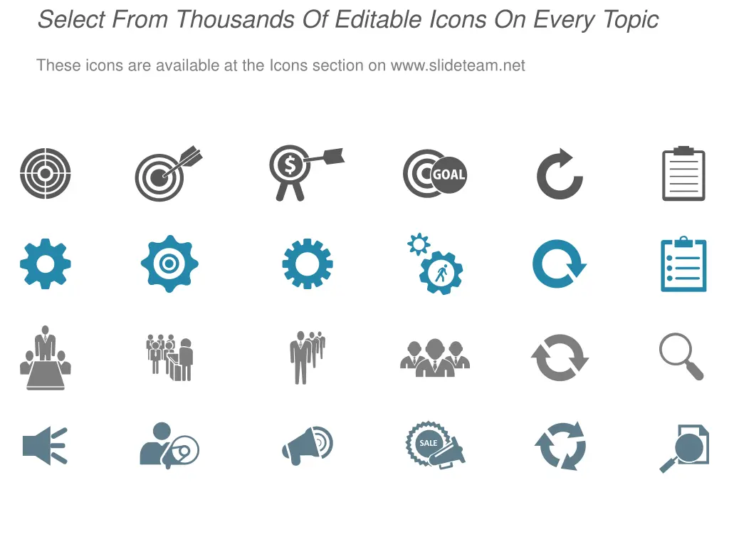 select from thousands of editable icons on every