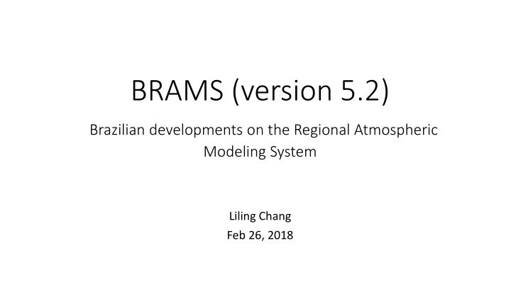brams version 5 2