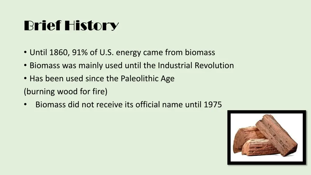 brief history