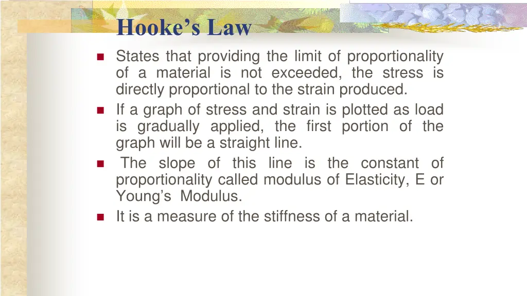 hooke s law