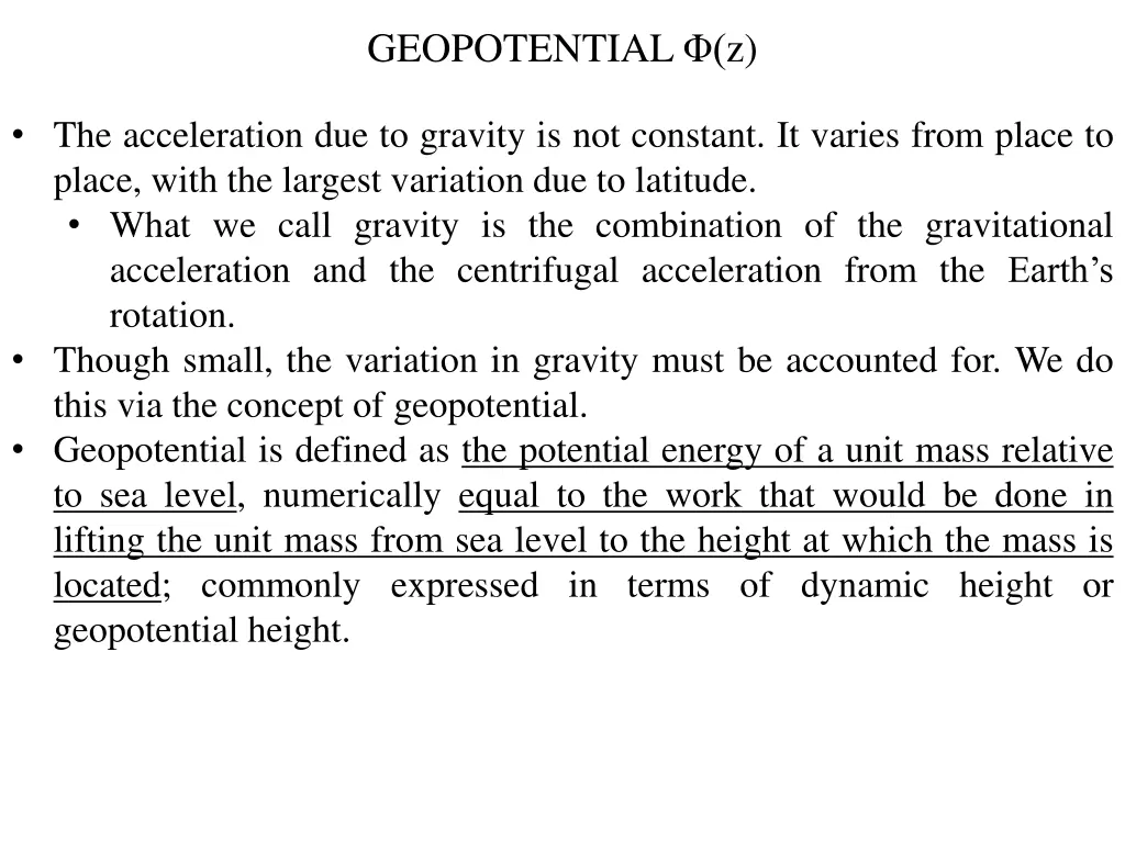 geopotential z