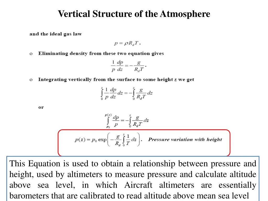 vertical structure of the atmosphere 2