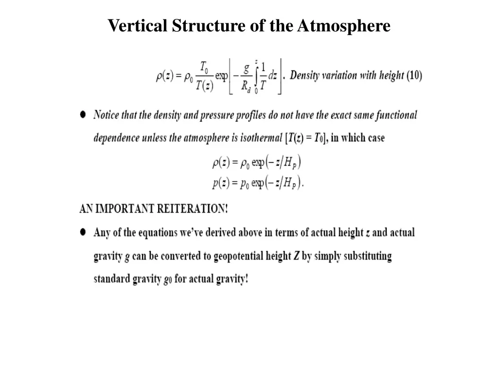 vertical structure of the atmosphere 7