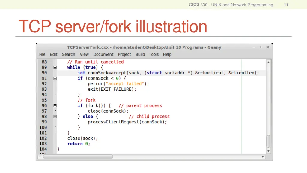 csci 330 unix and network programming 10