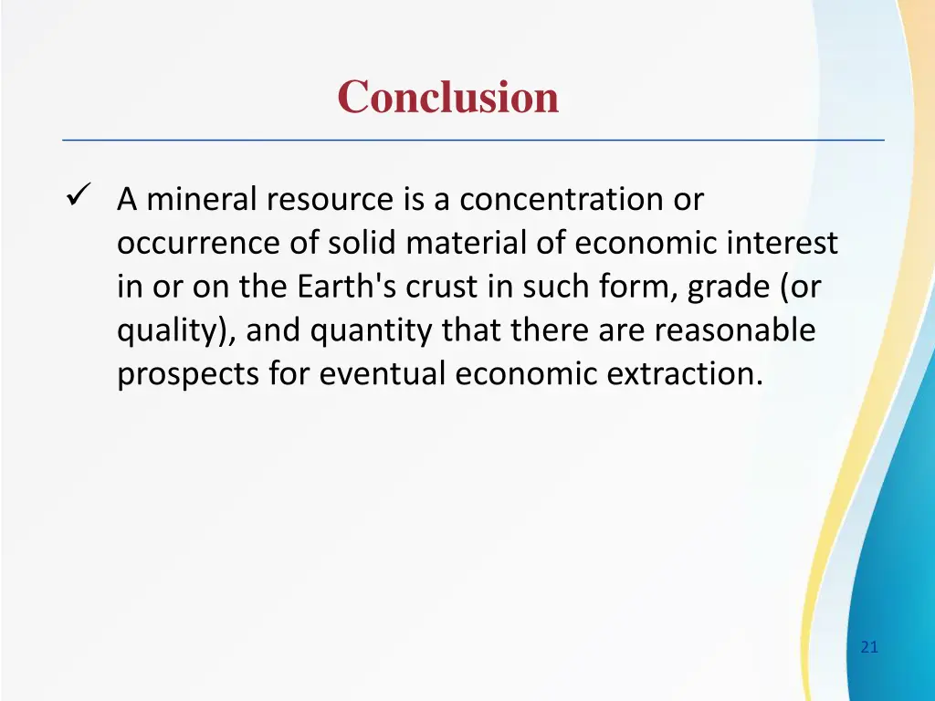 conclusion