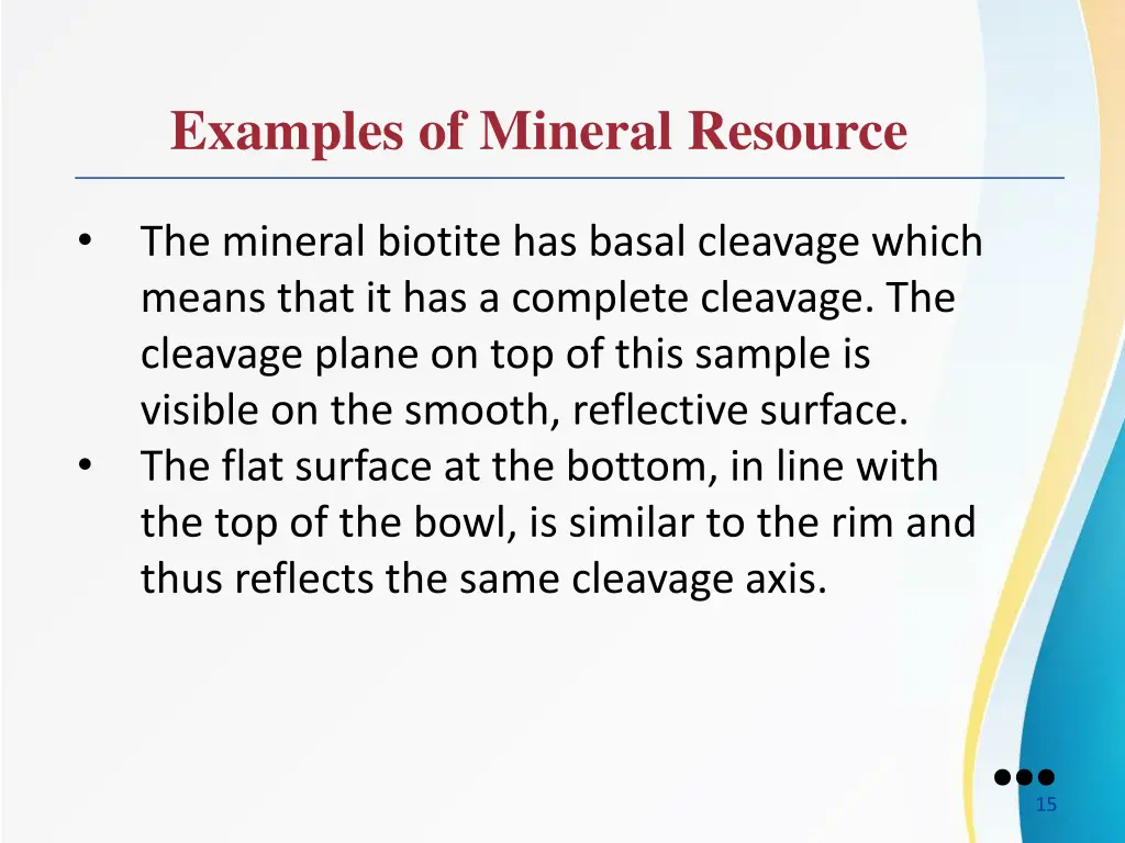 examples of mineral resource 2