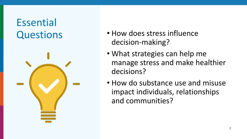 essential questions