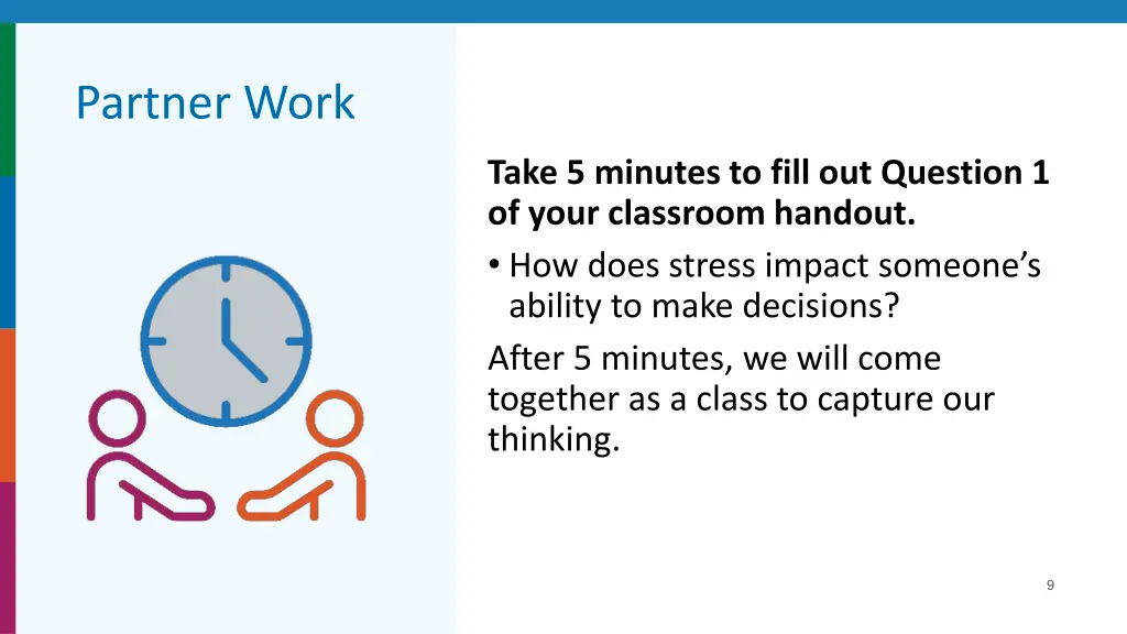 partner work