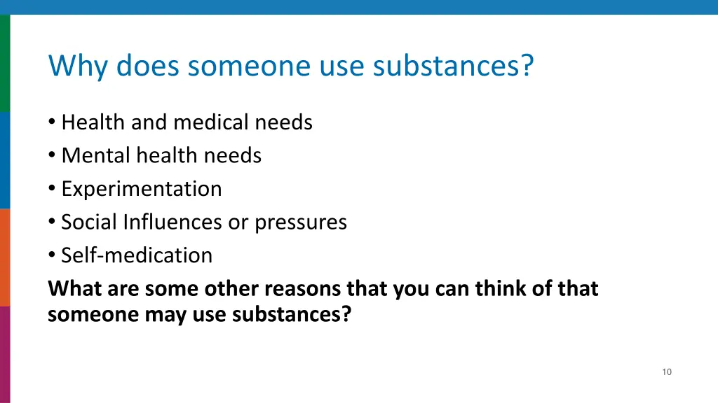 why does someone use substances