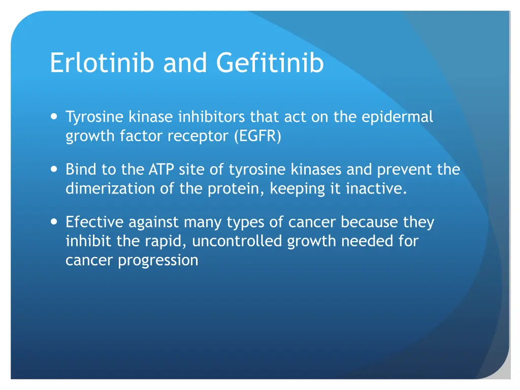 erlotinib and gefitinib