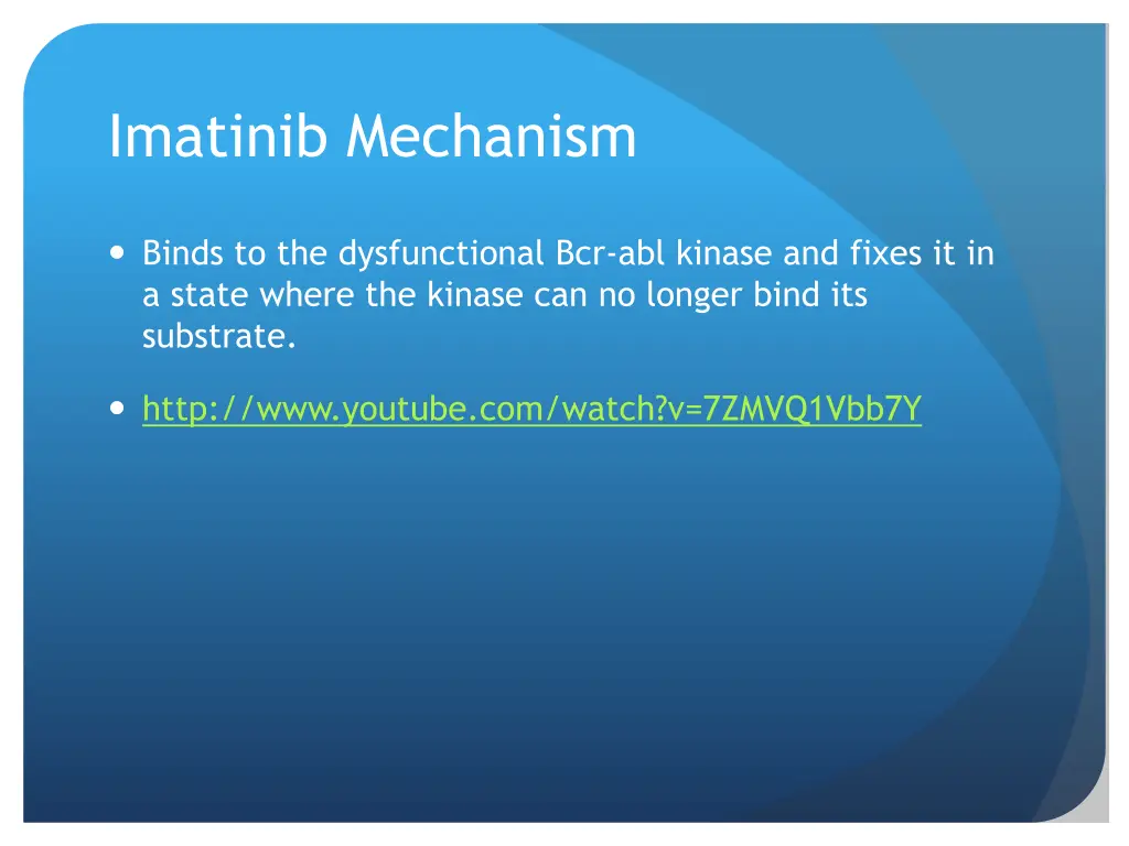 imatinib mechanism