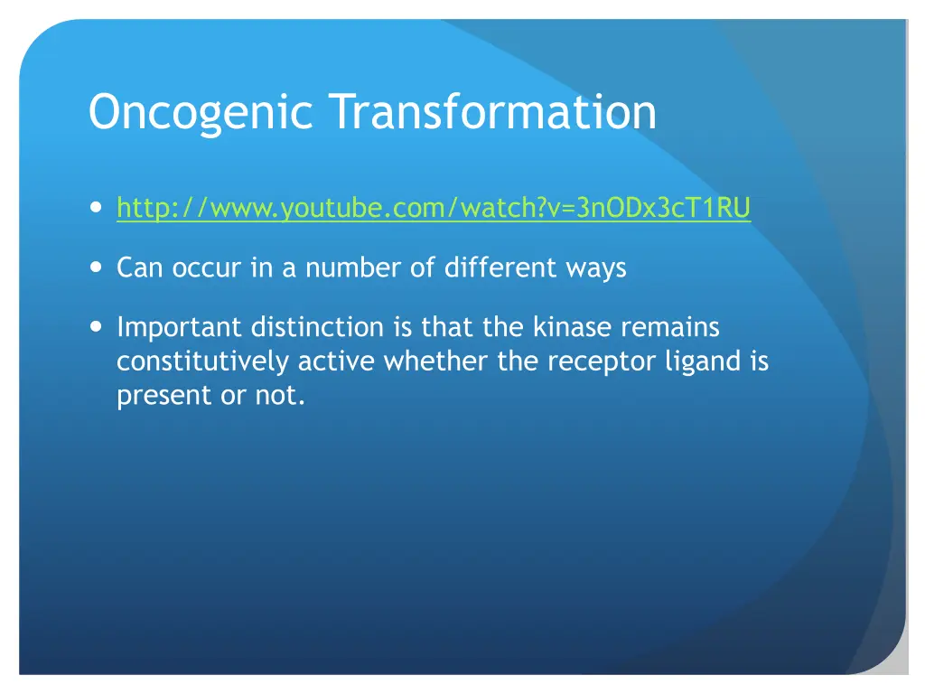 oncogenic transformation