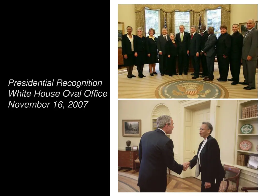 presidential recognition white house oval office