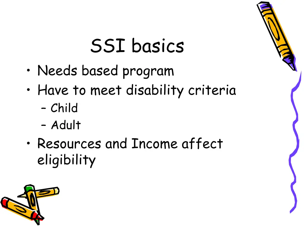 ssi basics