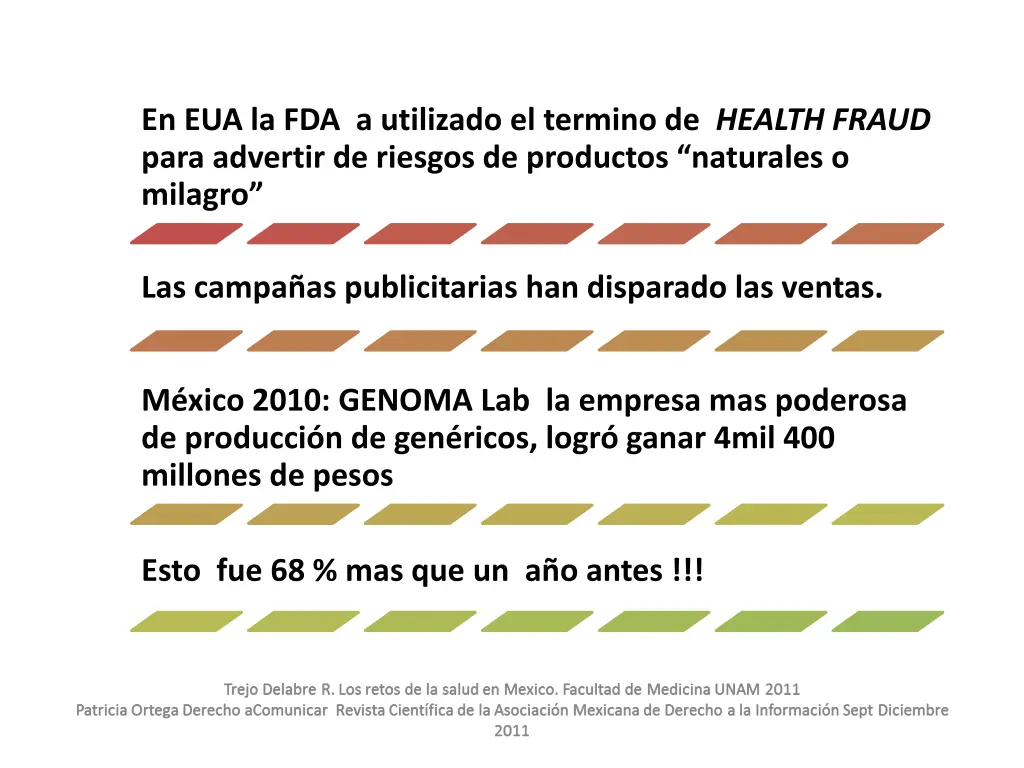 en eua la fda a utilizado el termino de health