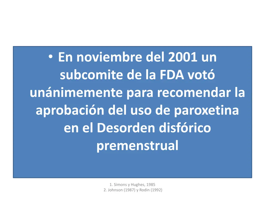 en noviembre del 2001 un subcomite